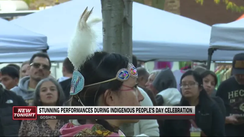 Pokagon band of the Potawatomi tribe performs at Goshen First Friday's