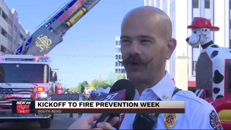 Kids train like Firefighters to kick off fire prevention week