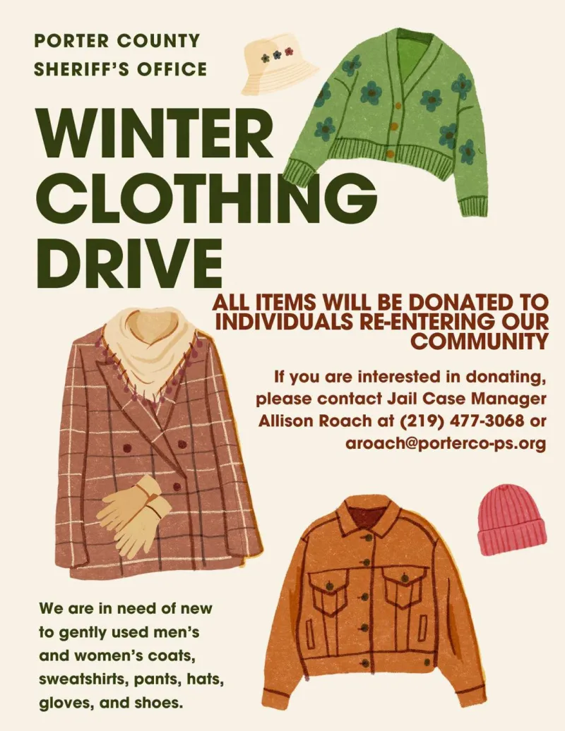 Porter County Sheriff's Office hosting winter clothing drive