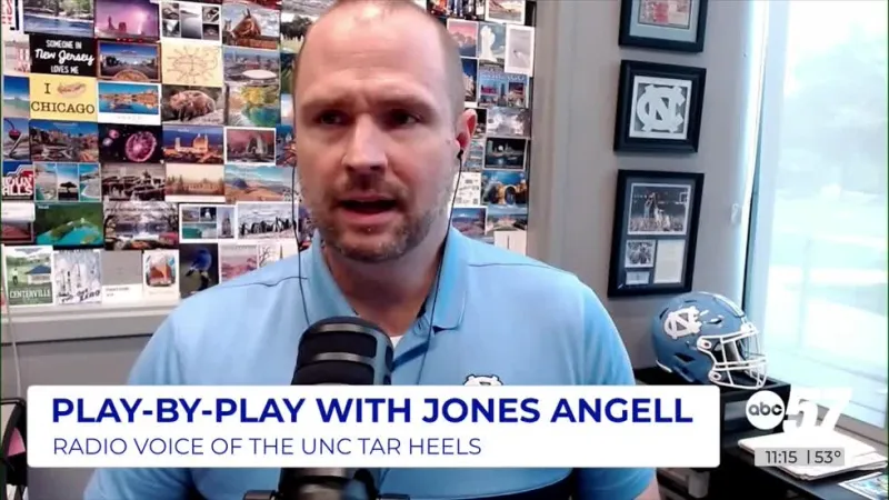 Ask the Experts: Jones Angell, voice of the Tar Heels chats with ABC57 Kickoff crew