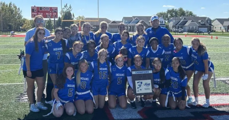 Lake Central girls flag football's defense carries it to sectional championship