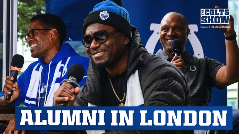 Colts Nation cruises through London on a double-decker bus | Photo Gallery