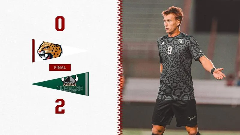 JAGUARS FALL ON THE ROAD AT CLEVELAND STATE, 2-0