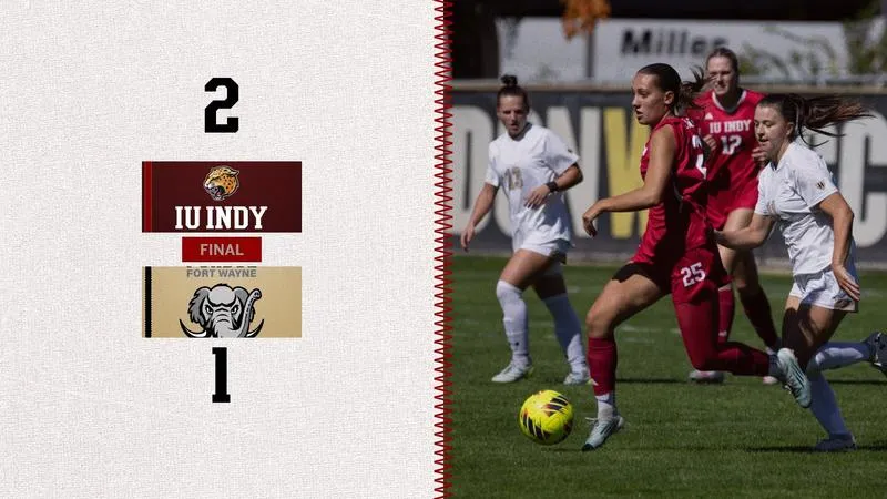 WOMEN'S SOCCER RALLIES FOR 2-1 ROAD WIN IN FORT WAYNE