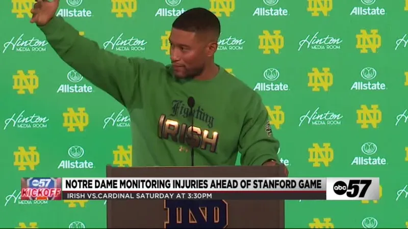 Notre Dame injury updates: Leonard Moore, Matty Augustine, Kyngstonn Viliamu-Asa questionable