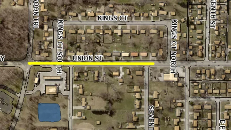 Union Street lane restrictions due to tree trimming Wednesday