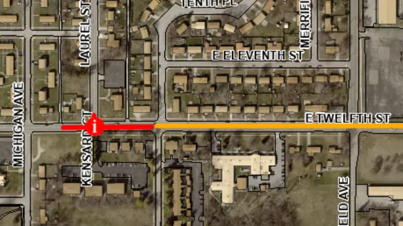 E. 12th Street and Laurel Street intersection to close Wednesday morning
