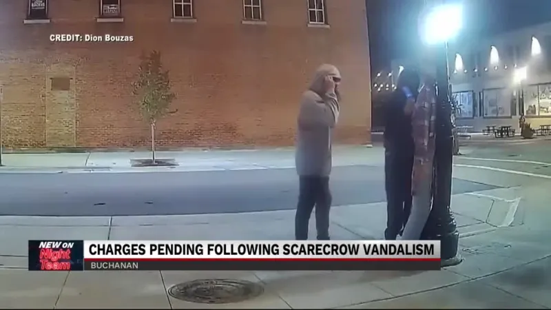 "Don't mess with our scarecrows," Buchanan Scarecrows returning downtown after Vandalism