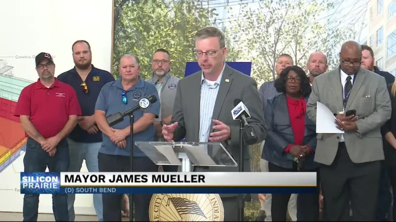 Mayor James Mueller announces guidelines for potential future hyperscale data centers in the City of South Bend