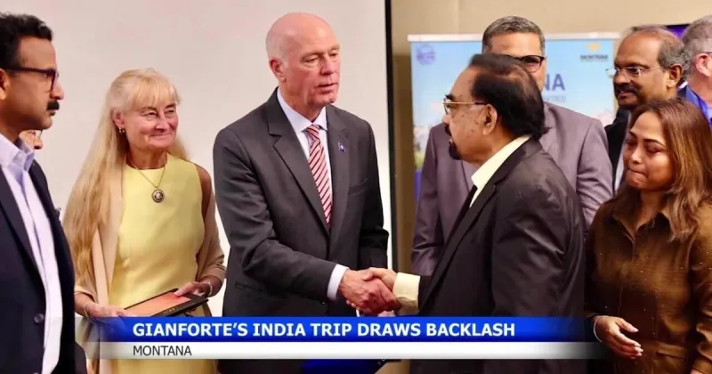 Gianforte continues India trip, faces criticism back home