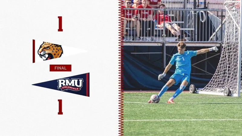 MEN'S SOCCER EARNS 1-1 HOME DRAW WITH ROBERT MORRIS