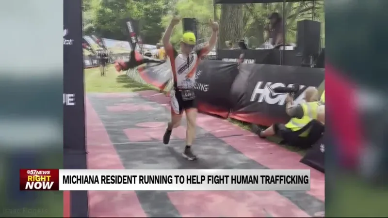 Michiana man runs 100 miles in a fight against human trafficking