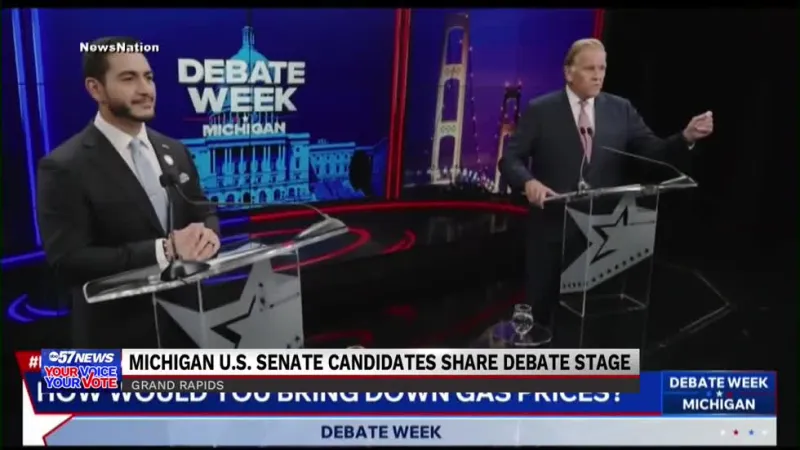Michigan U.S. Senate candidates debate gas prices, health care and data center regulations
