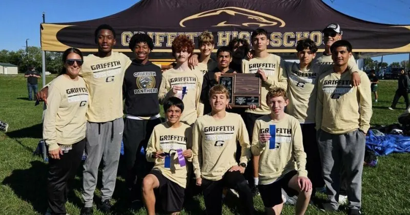 Griffith boys cross country overcomes obstacles to win first conference title since 1985
