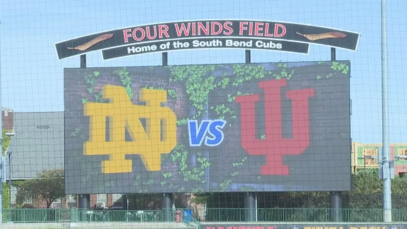 Notre Dame plays IU in fundraiser at Four Winds Field