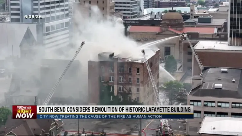 "It's Heartbreaking": Lafayette building faces potential demolition following $20M fire damage