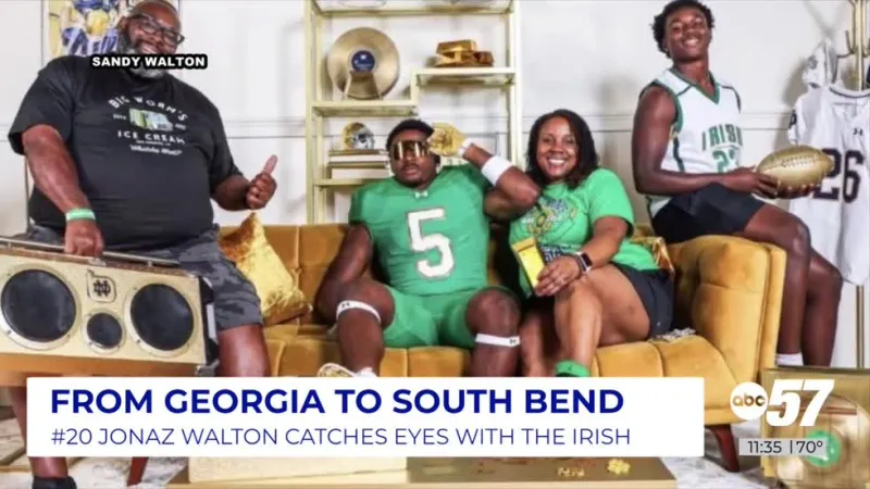 From four-star recruit to rising star: The story behind Notre Dame freshman Jonaz Walton