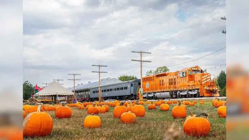 The Pumpkin Train in North Judson runs Oct. 10, 17, and 24