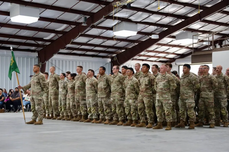 More than 100 National Guard Soldiers Gather at Atterbury for Departure Ceremony