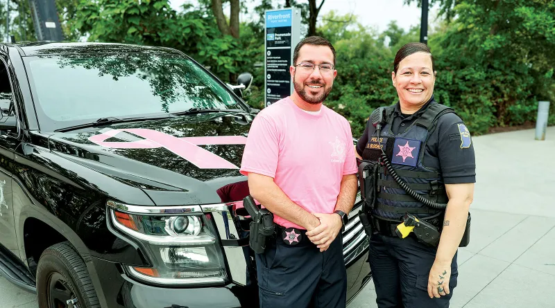 FWPD Honored For Traffic Safety & Goes Pink For October