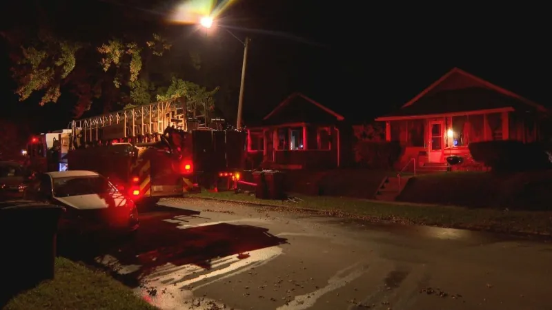 Firefighters respond to house fire on College Street in South Bend