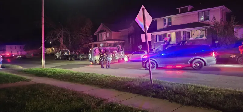 Elkhart Police Department squad car involved in crash