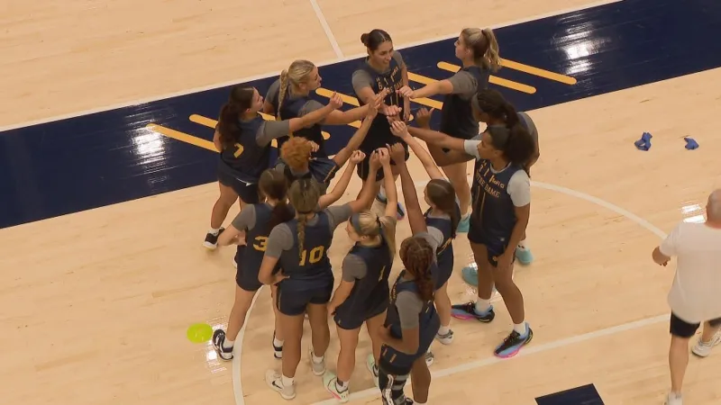 Notre Dame women's basketball gel off the court ahead of new season