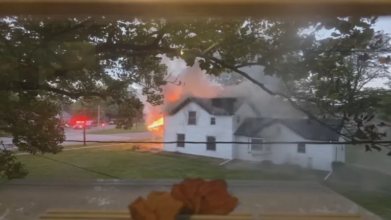 No injuries reported after house fire in Edwardsburg