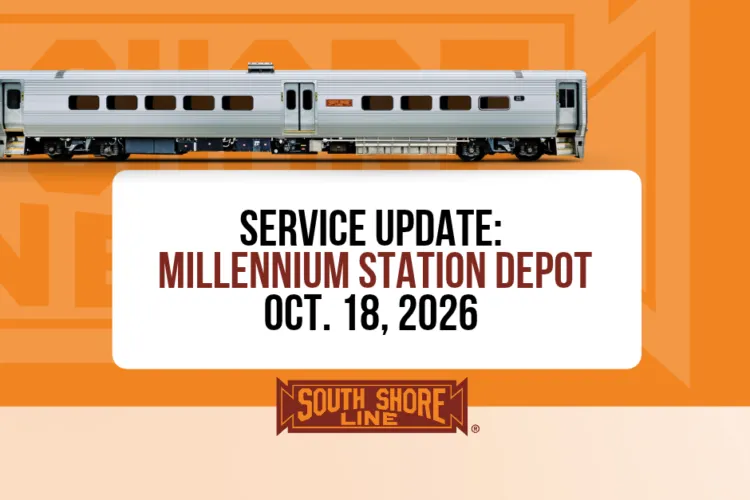 South Shore Line service update: Millennium Station Depot switch -- October 18