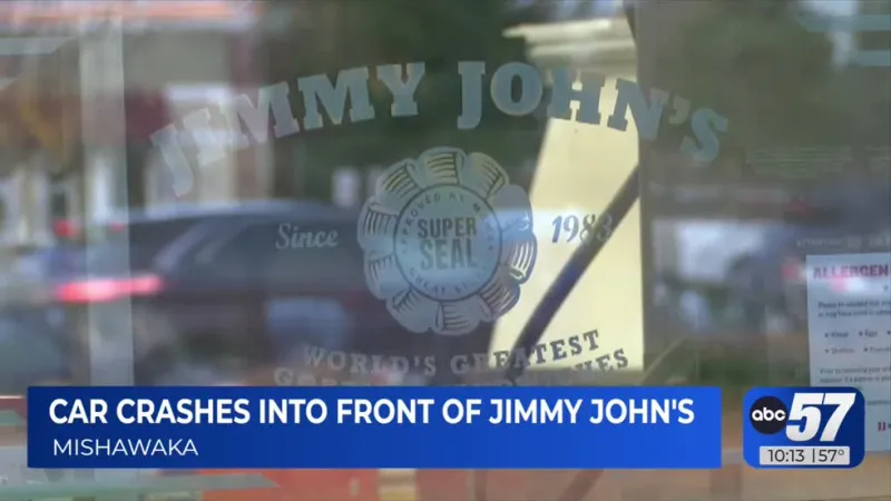 Mishawaka Jimmy John's closes after car crashes into storefront