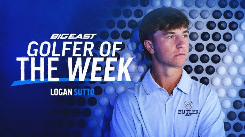 Sutto Selected as BIG EAST Men's Golfer of the Week