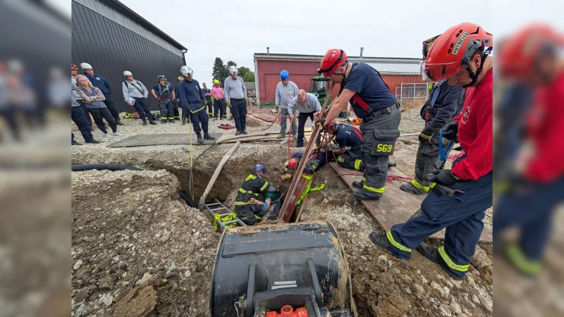 Man saved after being trapped 10 feet below ground