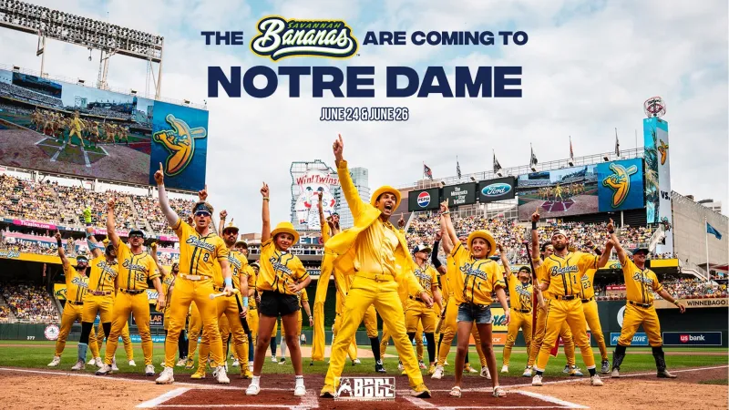 Savannah Bananas slide into Notre Dame Stadium in 2027