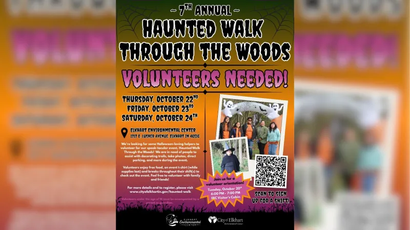 Elkhart Environmental Center seeking volunteers for annual Haunted Walk Oct. 22-24