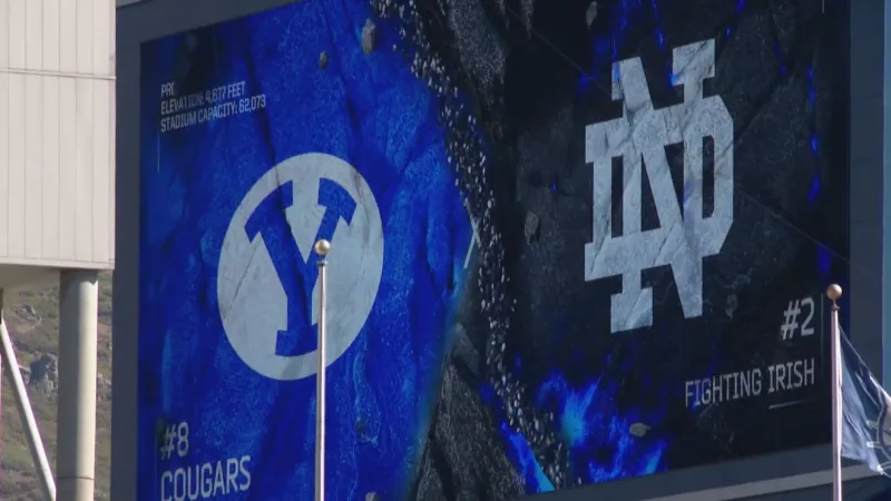 No. 2 Notre Dame in Utah, preparing for No. 8 BYU