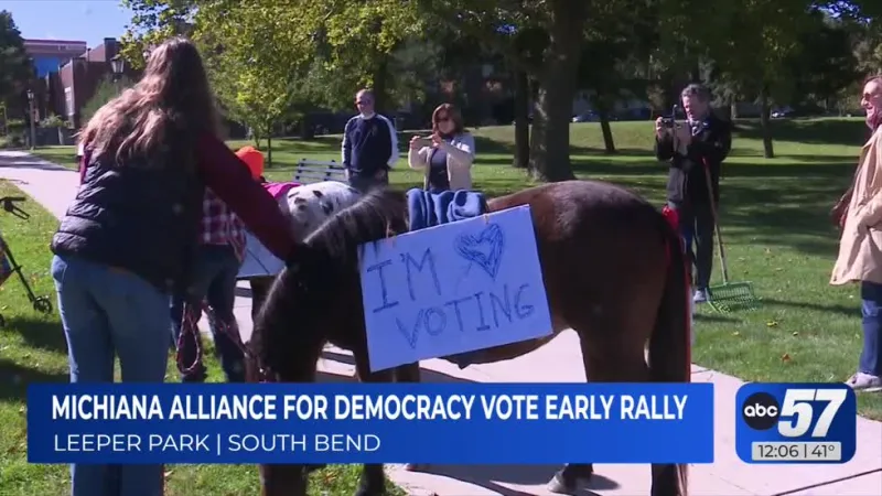 No Kings rally encourages others to vote early