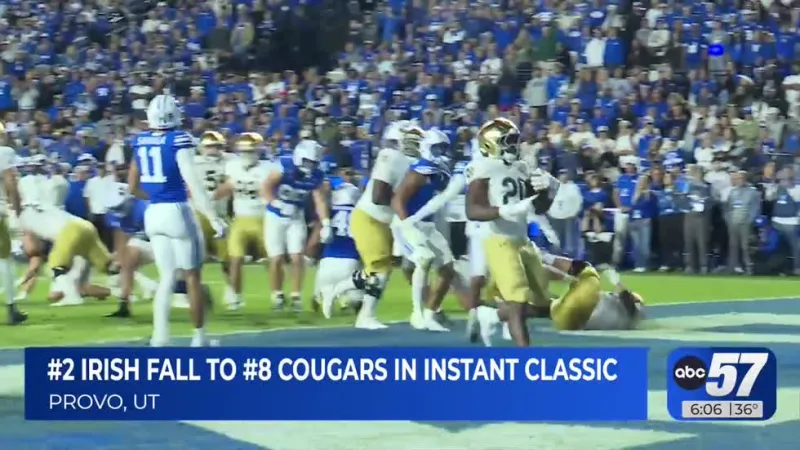 Irish fall to cougars in instant classic