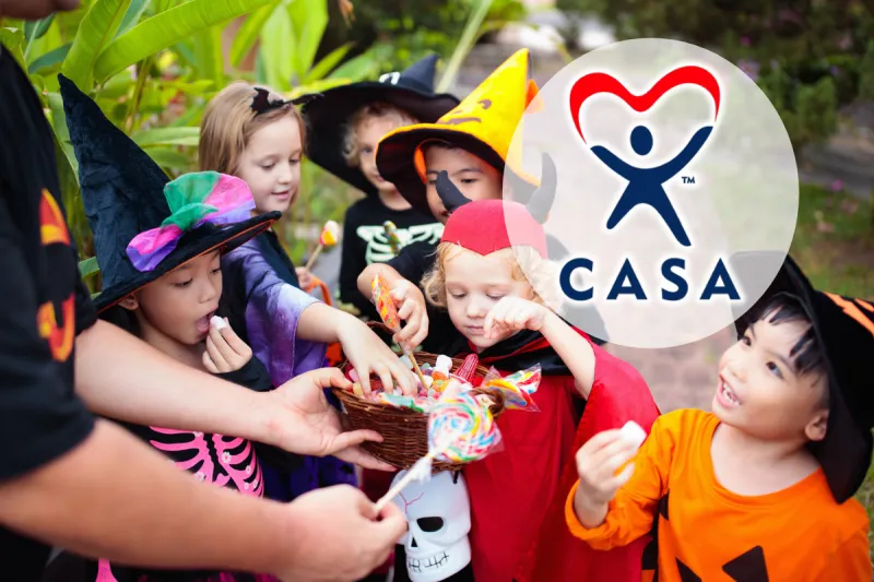 Vanderburgh Co. CASA & Bar Louie Host Trunk or Treat Giveback