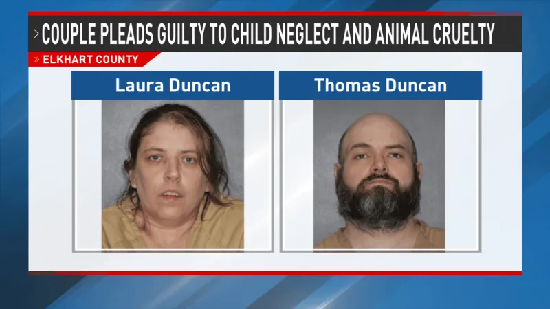 Goshen couple pleads guilty to child neglect, animal cruelty
