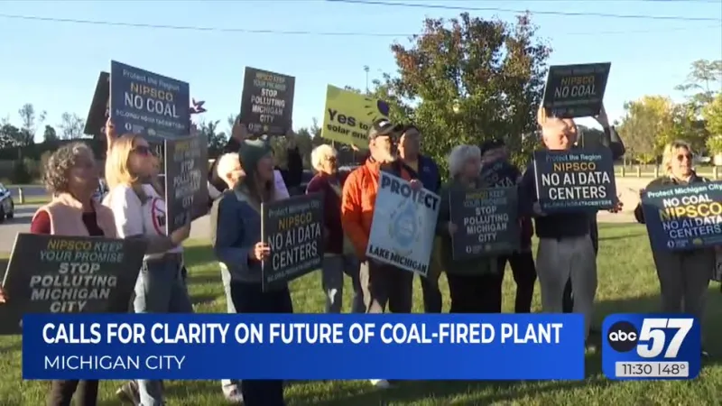 Michigan City activists urge NIPSCO to follow through on coal plant closure