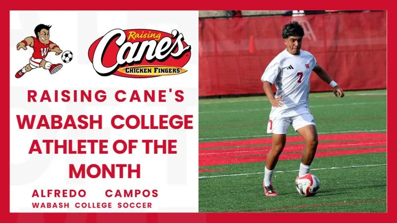 Campos Named Raising Cane's Wabash College Athlete of the Month for September