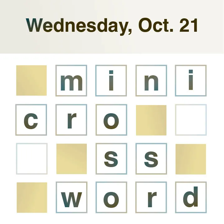 Mini Crossword: Oct. 21