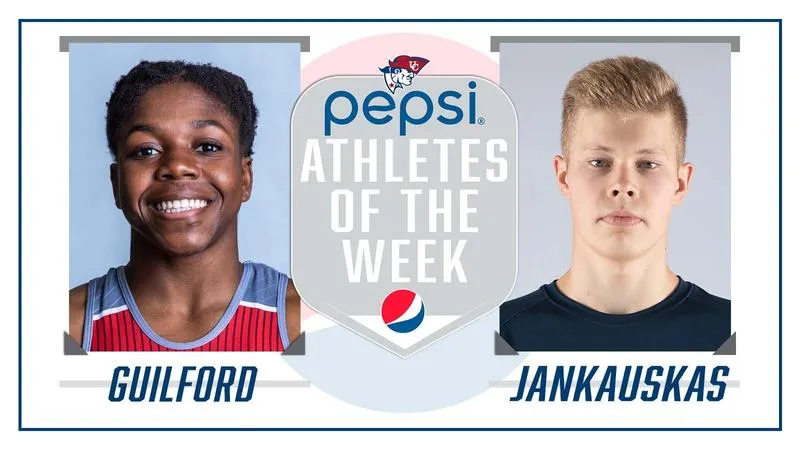 Guilford and Jankauskas Named Patriots Athletes of the Week