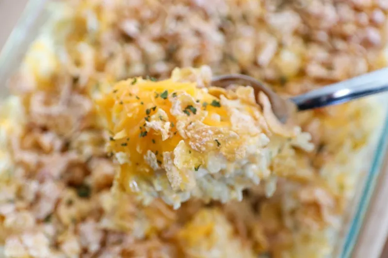 Hashbrown Casserole with Corn Flakes