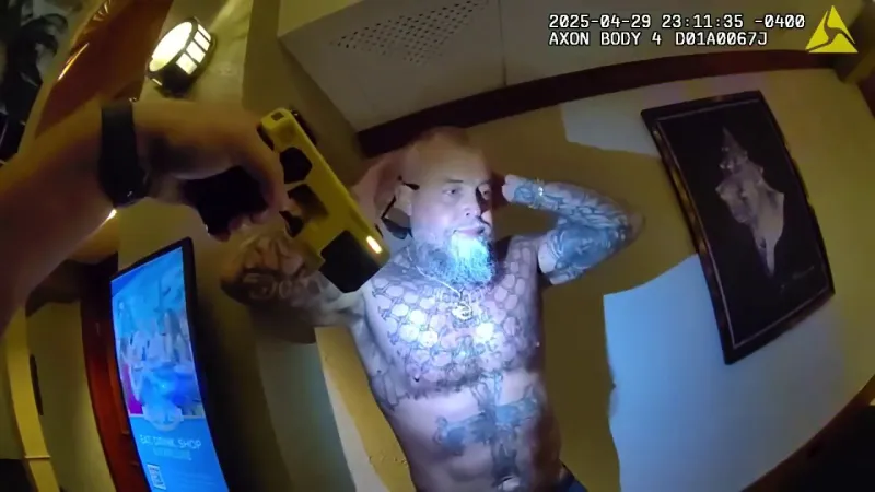 Bodycam footage shows Powerball winner arrested after kicking deputy in face