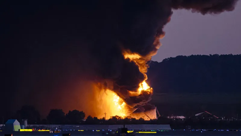 Louisville UPS plane crash caught on CCTV footage