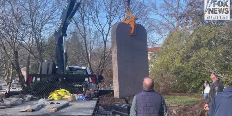 Ten Commandments display reinstalled at Kentucky Capitol grounds