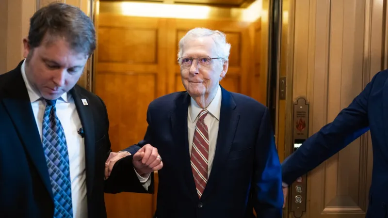 McConnell released from hospital after health scare, to work from home as key DHS vote looms