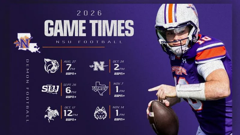 Demons announce kickoff times for 2026 home games