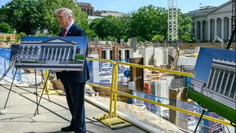 Republicans expected to abandon $1 billion security proposal for White House and Trump's ballroom